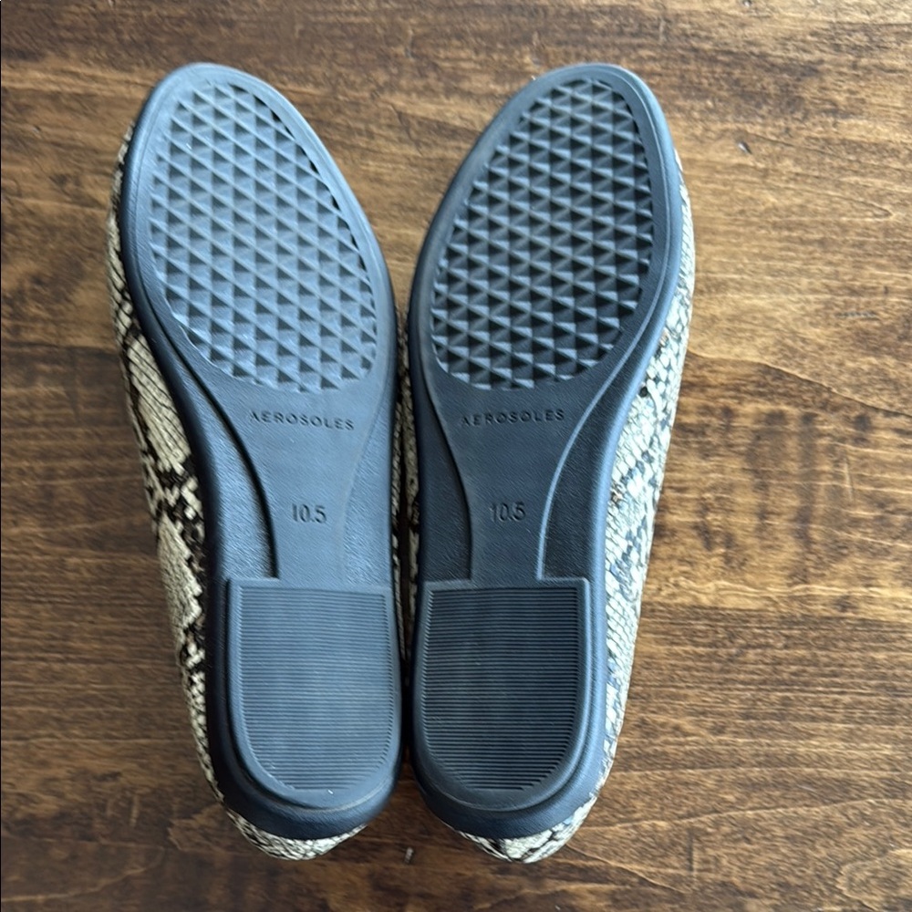 Aerosoles Women's Brielle Snakeskin Print Flats Size 10.5 - Picture 7 of 7